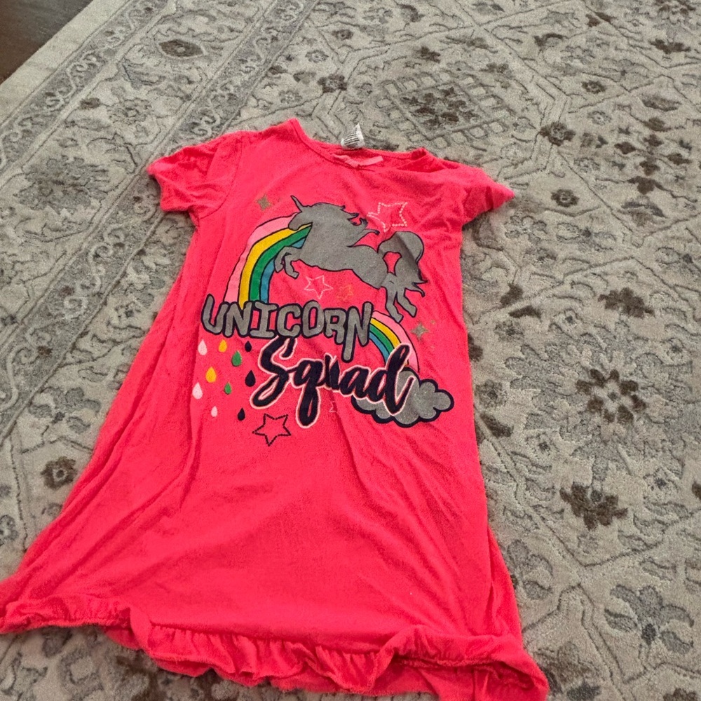 Angel Unicorn Pink Nightgown